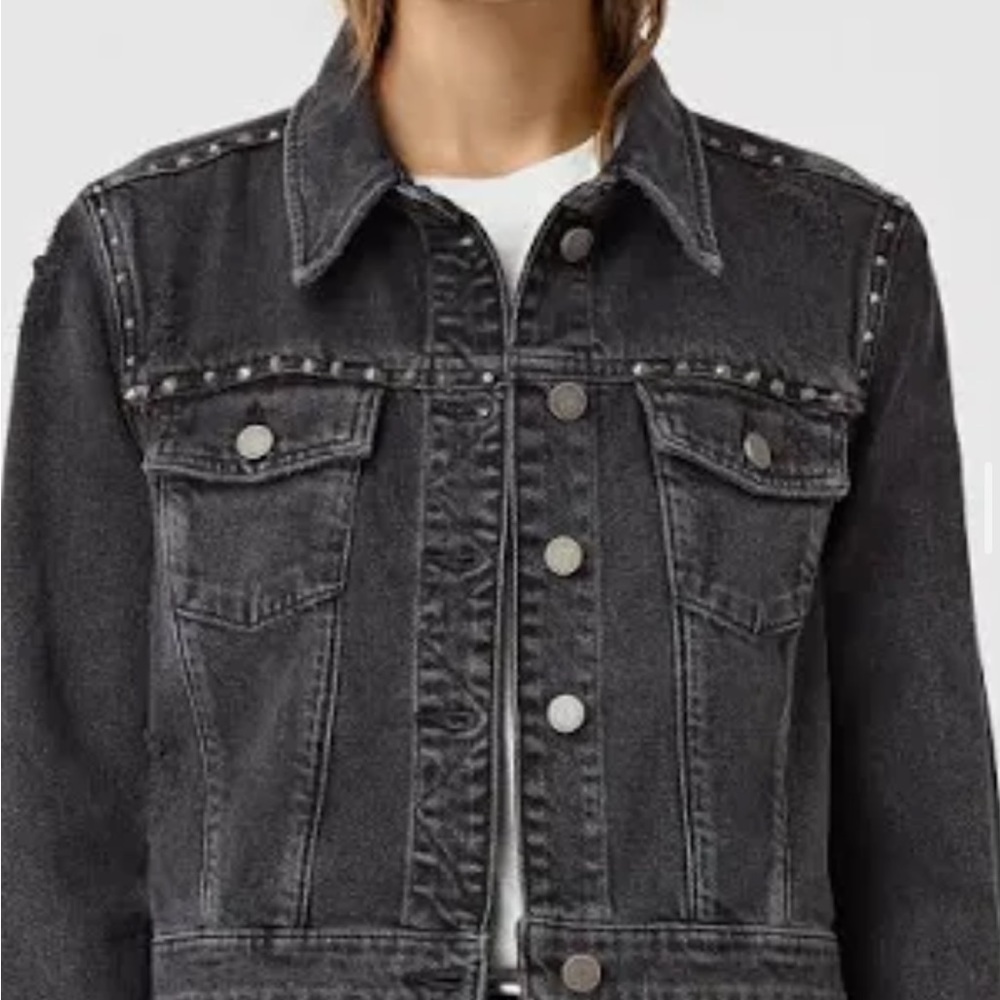 Allsaints cropped denim jacket!!